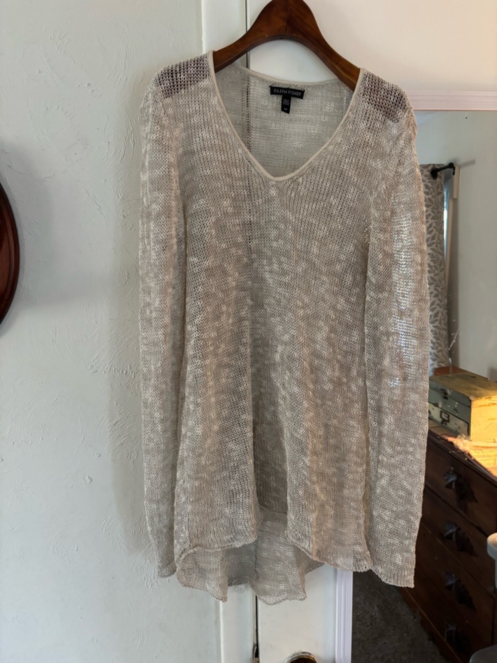 Eileen Fisher V-Neck Linen Top
